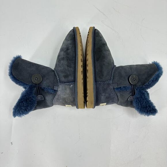 Ugg Bailey Button II Boots size 6 Blue - Picture 6 of 7